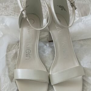Calvin Klein Women's Cream Heels